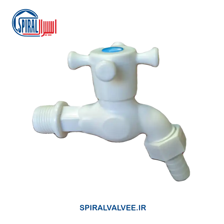 VALVE-HOSE-1-2-IN-TLR-1 شیر شلنگی (شیر حیاطی) دسته سکانی 1/2 اینچی اسپیرال